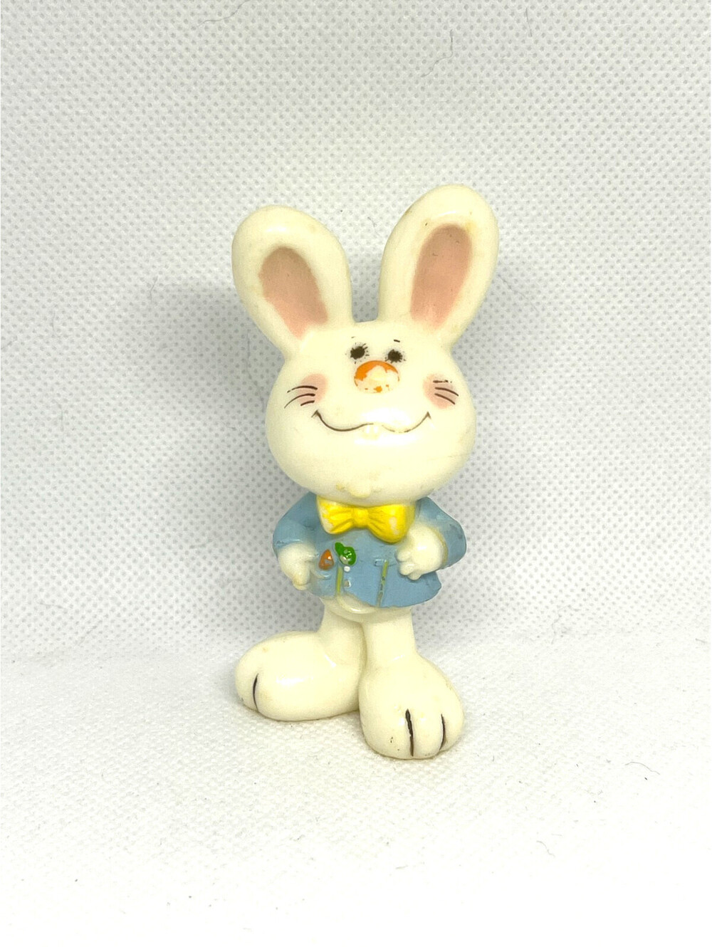 Vintage Hallmark Merry Miniatures Easter Bunny Boy Rabbit Figurine 1983